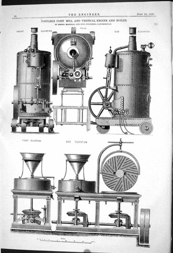 Old 1869 portable corn - 1869,