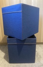 2x IKEA DRONA Denim Blue