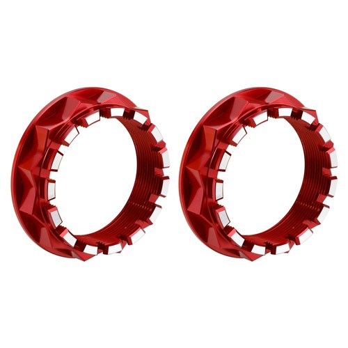 Red rear wheel nut - rear, set