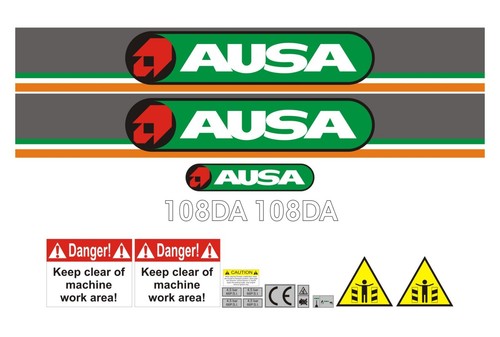 Ausa 108da dumper decal - ausa,