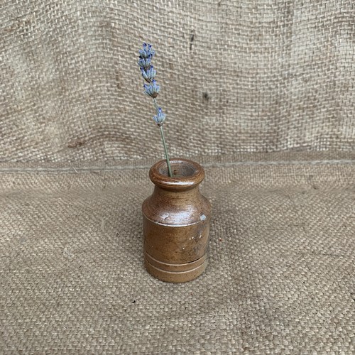 Vintage stoneware ink pot - ink,