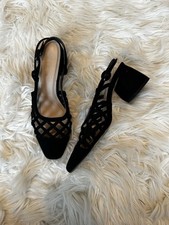 Zara Block Heel Sling Back