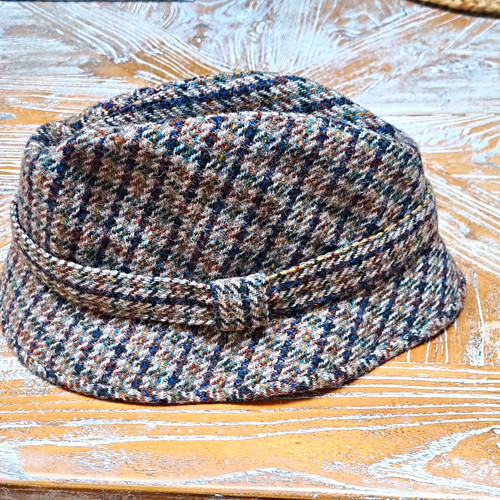 Harris tweed walking hat - tweed,
