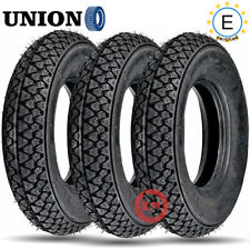 KIT 3 GOMME PIAGGIO APE 50 PNEUMATICI 100.90-10 61L OMOLOGATO BATTISTRADA S83