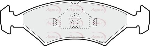 Front axle brake pads - axle, set
