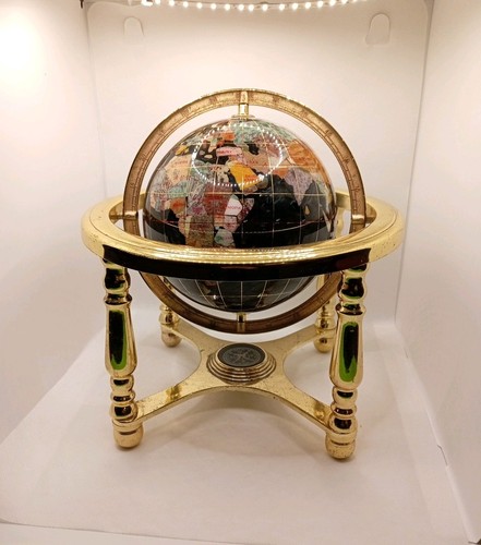 Gemstone world globe table - globe,