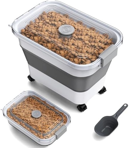 Collapsible dog food container - dog,