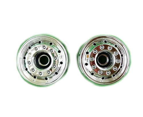 Pair front wheels suit - of,
