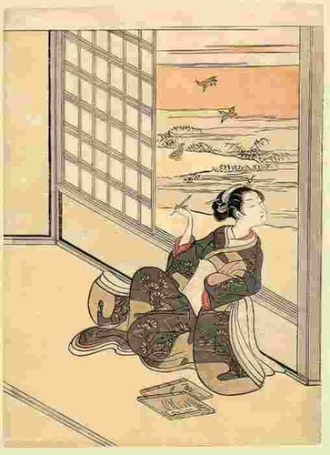 Harunobo the shoji screen - harunobo,
