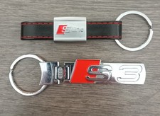 2 GENUINE AUDI S3 and S line Keyrings 