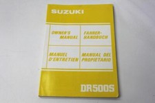 OWNER'S MANUAL SUZUKI DR 500 S