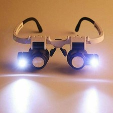 LED Headband Magnifier Glasses