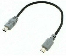 Mini USB TypeB Male To Micro B Male 5Pin Converter OTG Adapter Data Charge Cable