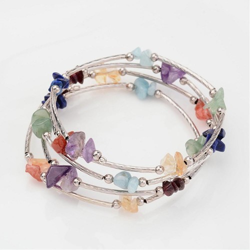 Natural gemstone bracelet bead - gemstone,