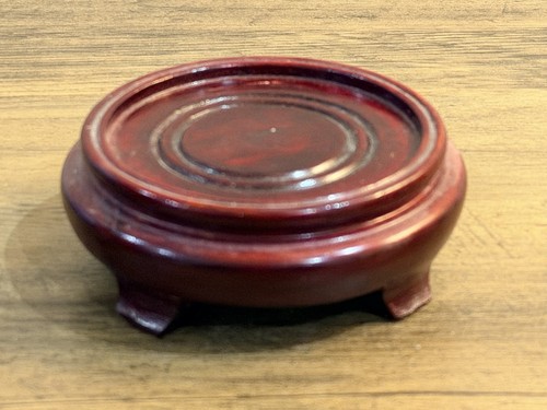 Vintage round wooden - vintage,
