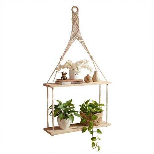 Macrame hanging shelf boho - shelf,