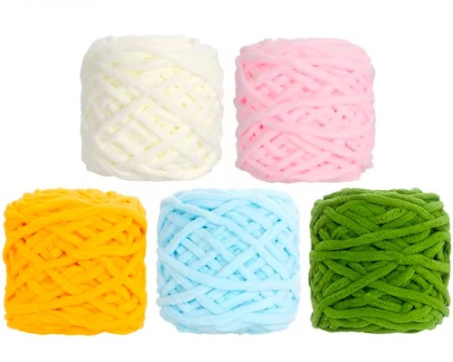 Chunky chenille yarn 100g - yarn,