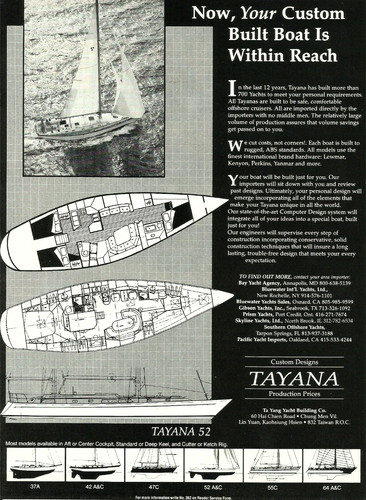 1990 tayana yang yacht - 52,