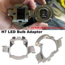 2x H7 LED Bulbs Base Adapter