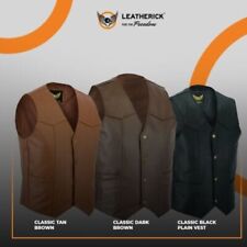 Men Real Leather Classic Plain