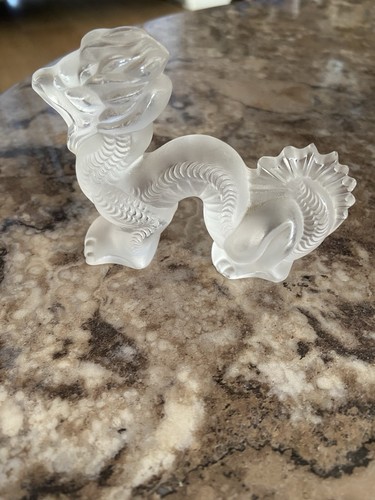 Lalique crystal dragon made - crystal,