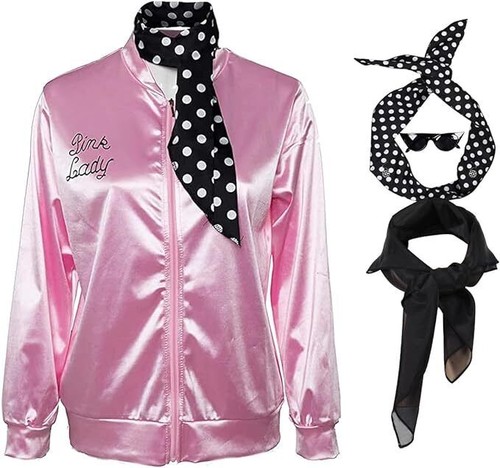 Grease pink ladies cosplay - pink,