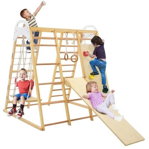 Wooden climber playset - 1,