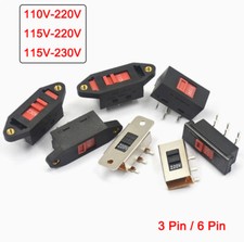 Voltage Selector Slide Switch AC 110V-220V / 115V-220V / 115V-230V 3 Pin 6 Pin