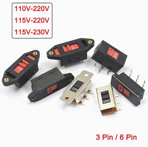 Voltage selector slide switch - selector,
