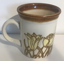 Vintage Biltons Stoneware Embossed Mug Tulip