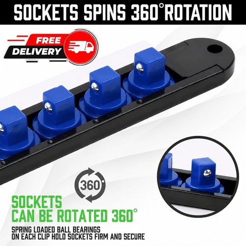 Socket organizer rail - socket,