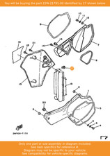 YAMAHA Nut, 22W-21791-00 OEM