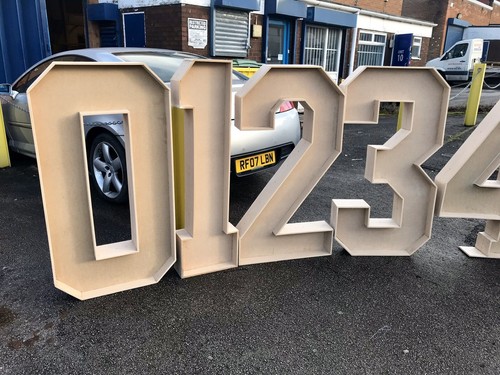 Wooden numbers mdf letters - numbers,