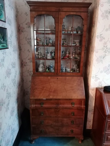 Antique bureau display cabinet - display,