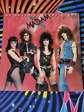 Madam X We Reserve The Right Vinyl Record Album 12 Inch 1984