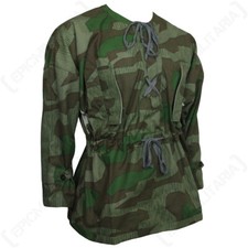 WW2 German Splinter Camo Cotton Smock Reproductions Lace Up Front Waist Tie