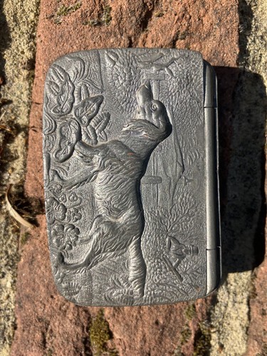 Antique pewter snuff box - pewter,