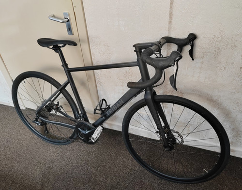 Triban road bike - road, black