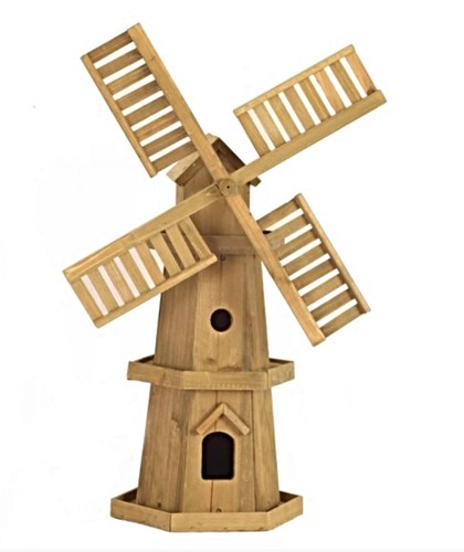 Wooden windmill garden feature - windmill,