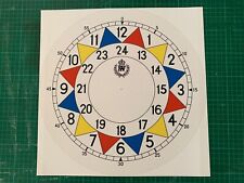 Replica 14 Inch WW2 RAF Sector Clock Face/Dial Print. (Wall clock not included)