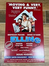 Elling SIGNED Broadway Window Card Poster Coolidge Fraser O'Hare Shamos