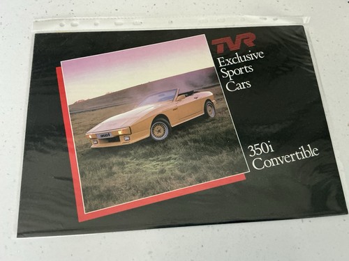 Tvr 350i sales brochure - 350i,