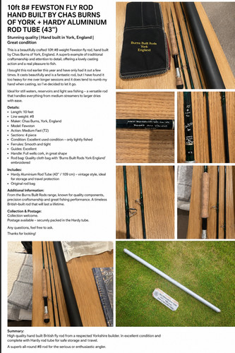 Burns built rods 10ft 8 - burns,