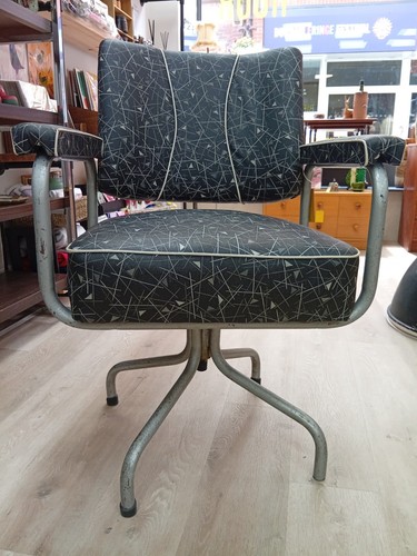 1950s barbers swivel chair - swivel,