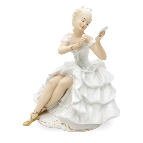 Wallendorf ballerina sitting - ballerina,