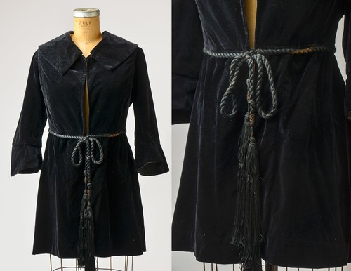 Victorian black velvet jacket - victorian,