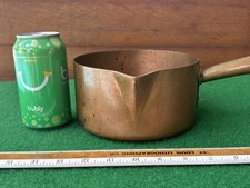 MAUVIEL FRENCH COPPER 2 Qt. HOLLOW HANDLE SUGAR POT w/ SPOUT FOR WILLIAMS SONAMA