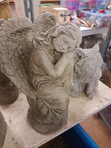 Latex and fibreglass angel - latex,