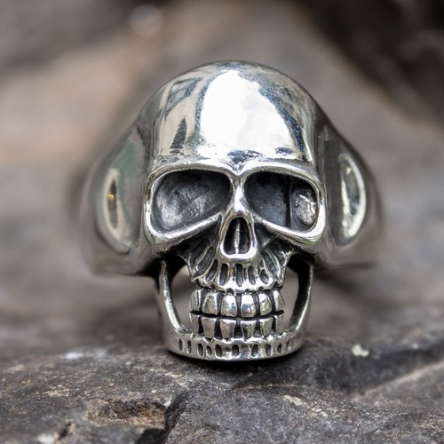 Skull ring chunky 925 - ring,