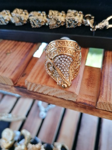 Saddle ring gold - saddle, filled